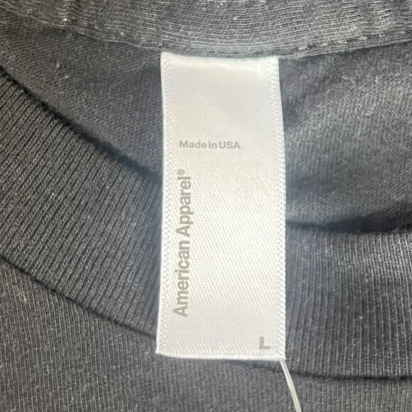 American Apparel Graphic Tshirt Mens Large Black New Camo Flag Patriotic - Picture 5 of 7